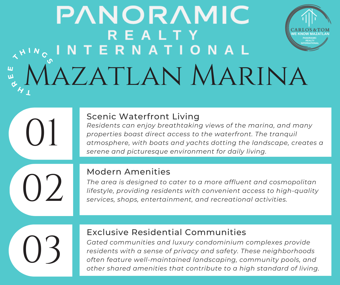 Panoramic Realty Mazatlán - Three Things About Mazatlán Marina